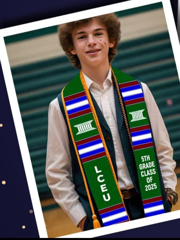 LCEU Graduation Stole/Sash - Click view details below to fill student form