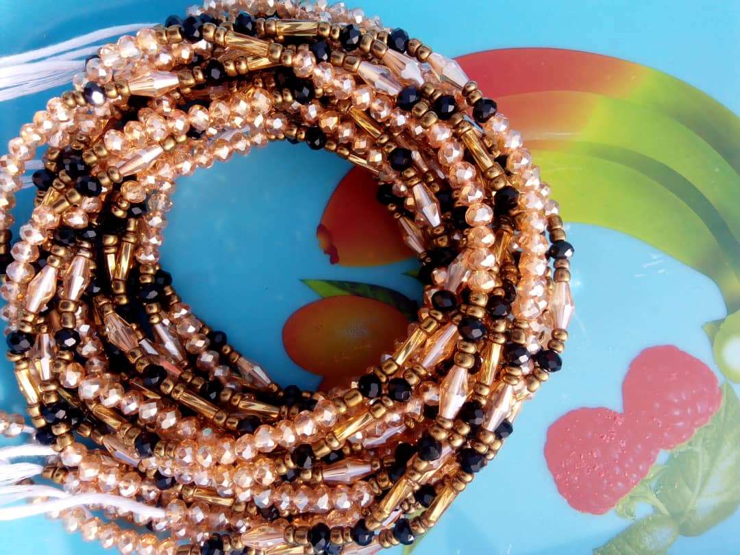 Abbiexpress Crystal Waist beads