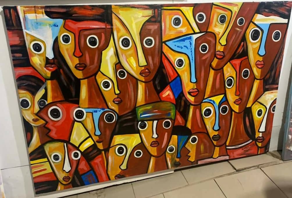 Abstract face painting illustration - Abbiexpress