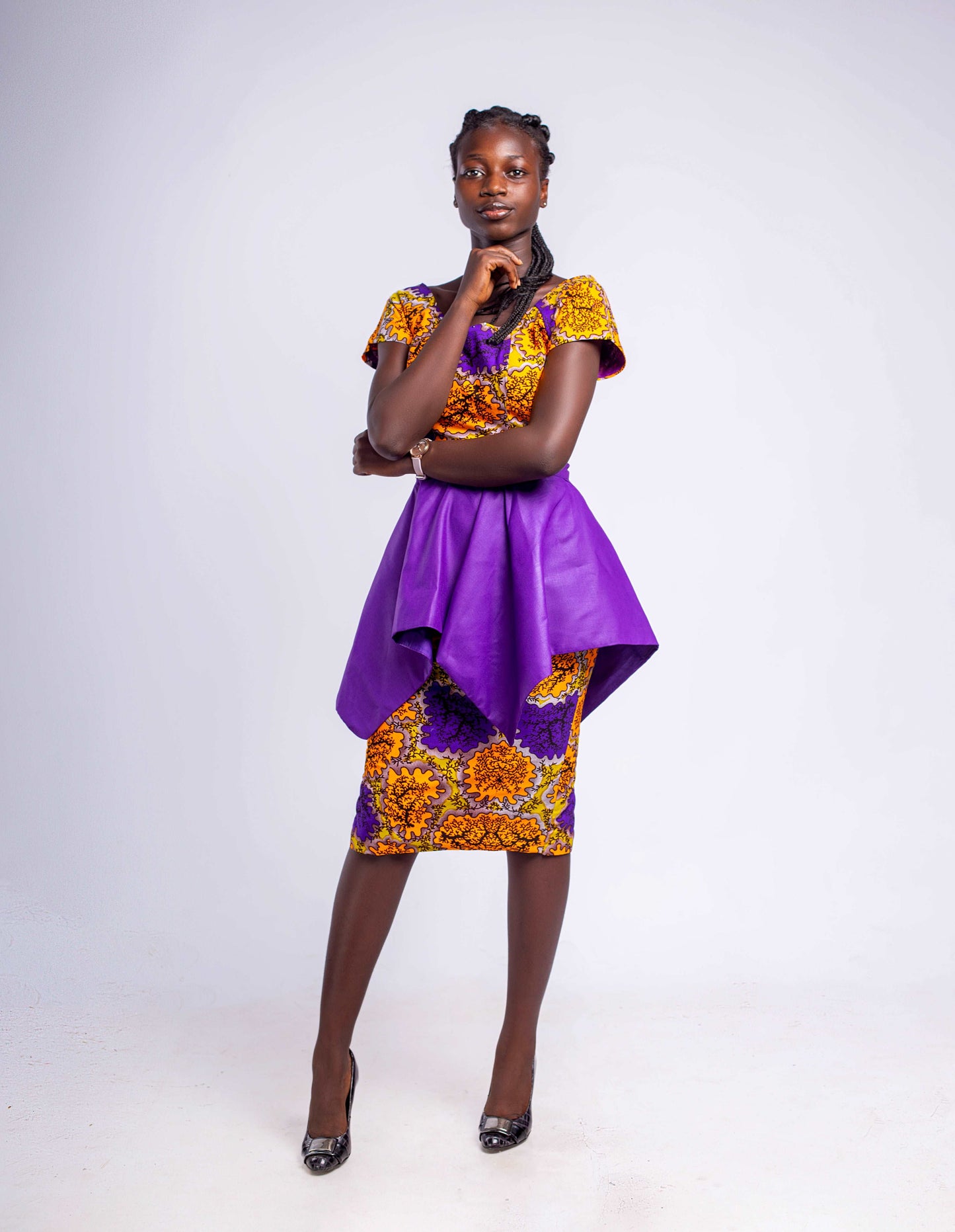 FITTING AFRICAN PRINT/ANKARA DRESS - Abbiexpress Dress