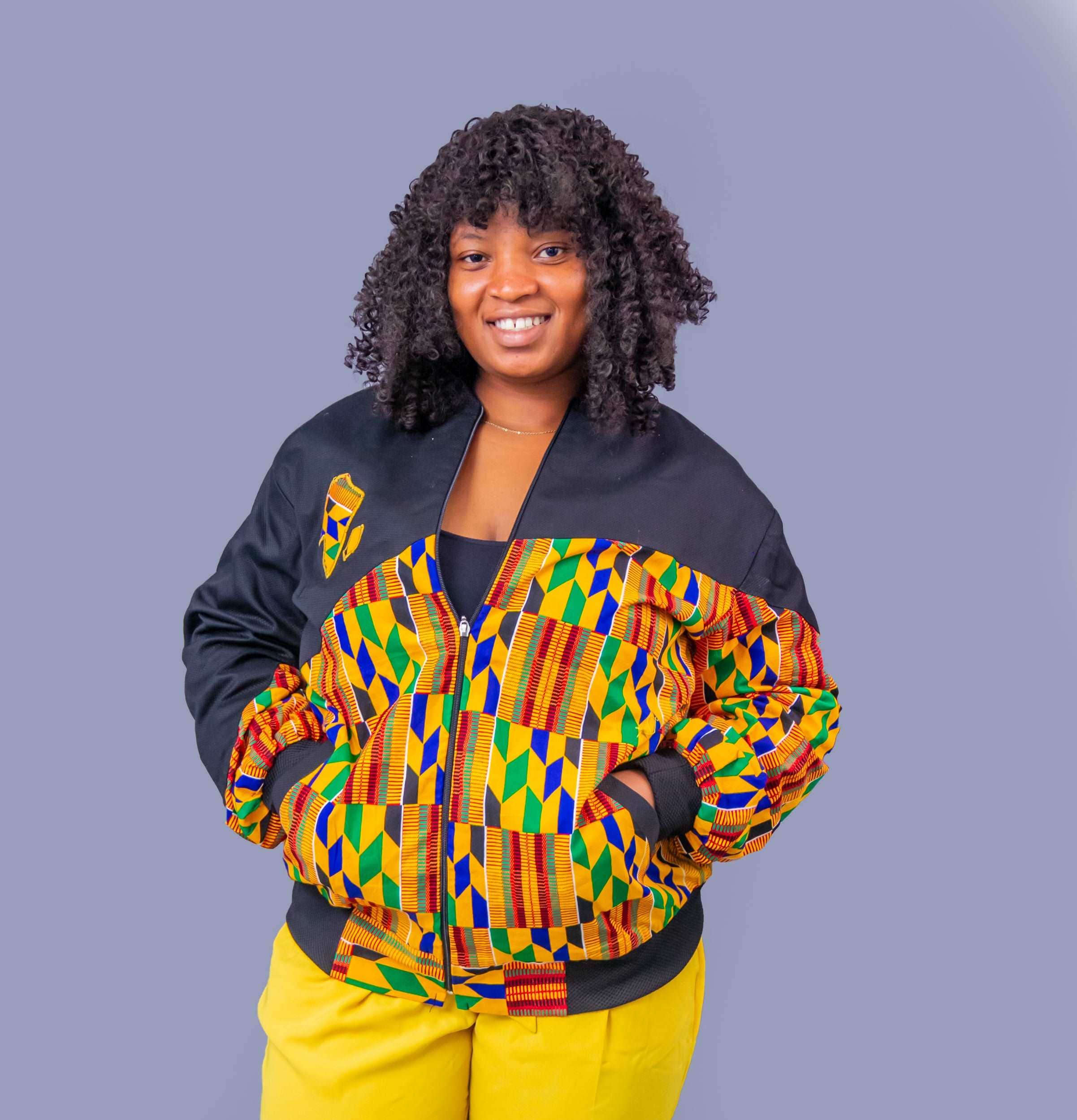 African Print Kente Jacket Abbiexpress