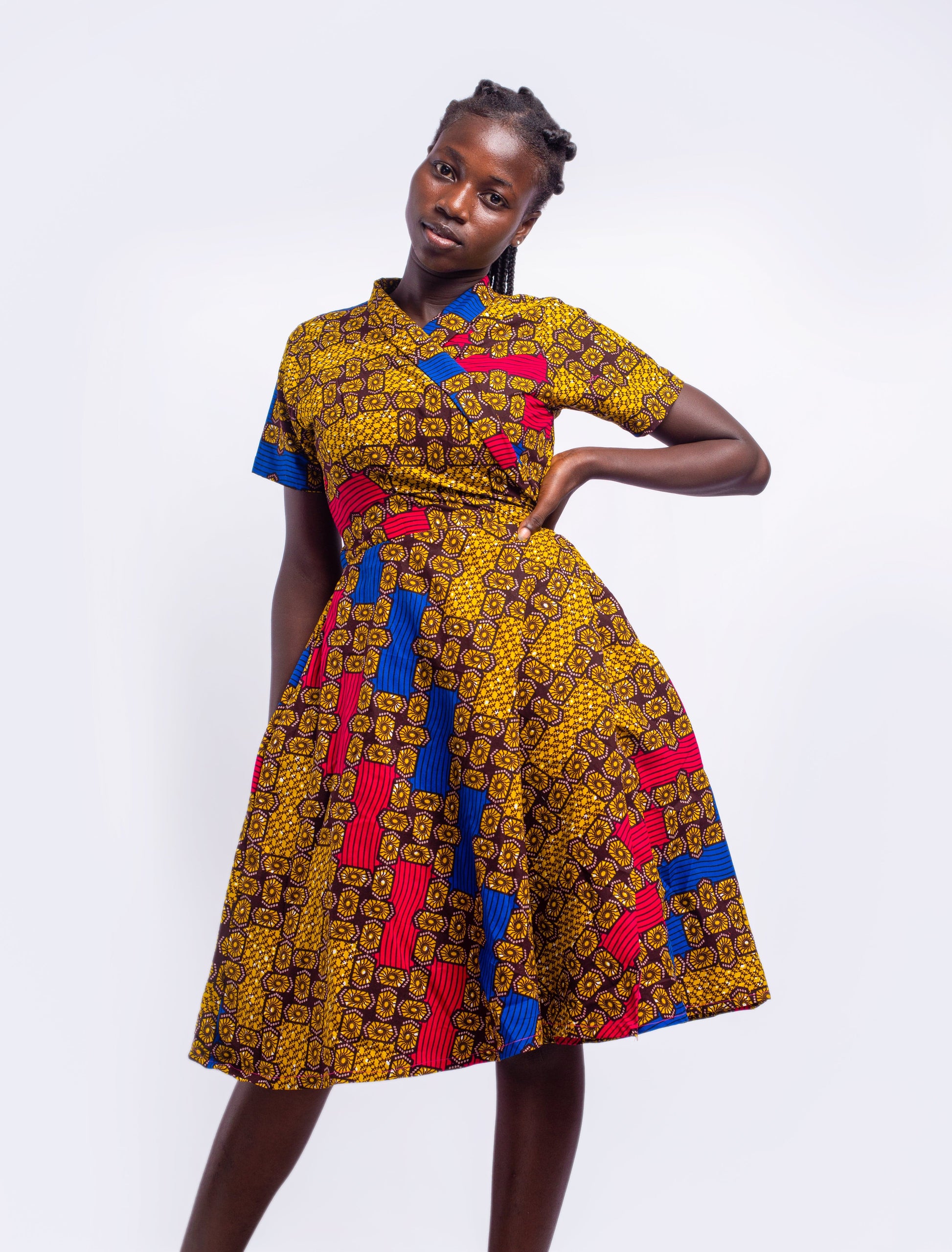 Wrapper Flare Dress Abbiexpress Wrapper Flare Dress Abbiexpress