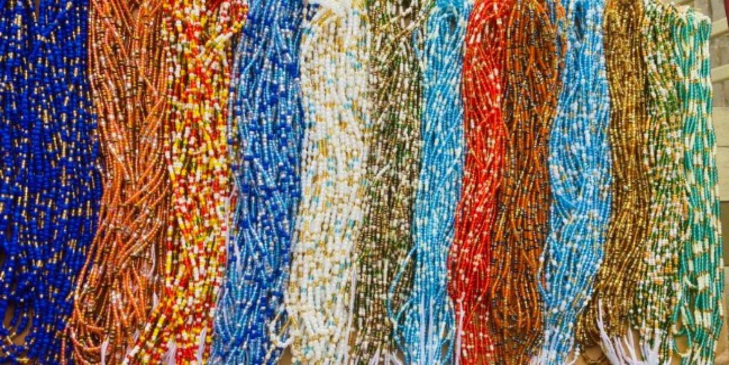 HOT Ghana Wholesale Waist Beads African Beads Local Waist