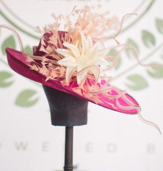 Flora Kiki Fiadjoe Hat Pink Elegant Hat Check Out Our High Quality Hand Made Pink Elegant Wedding Hat Which Ad