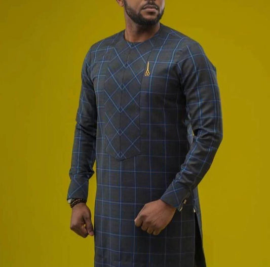 Jude Clothing African Men Wear African Men's wear/ Kaftan Long Sleeve Shirt
African Print Fabric
Functional Pocket For Easy Acc